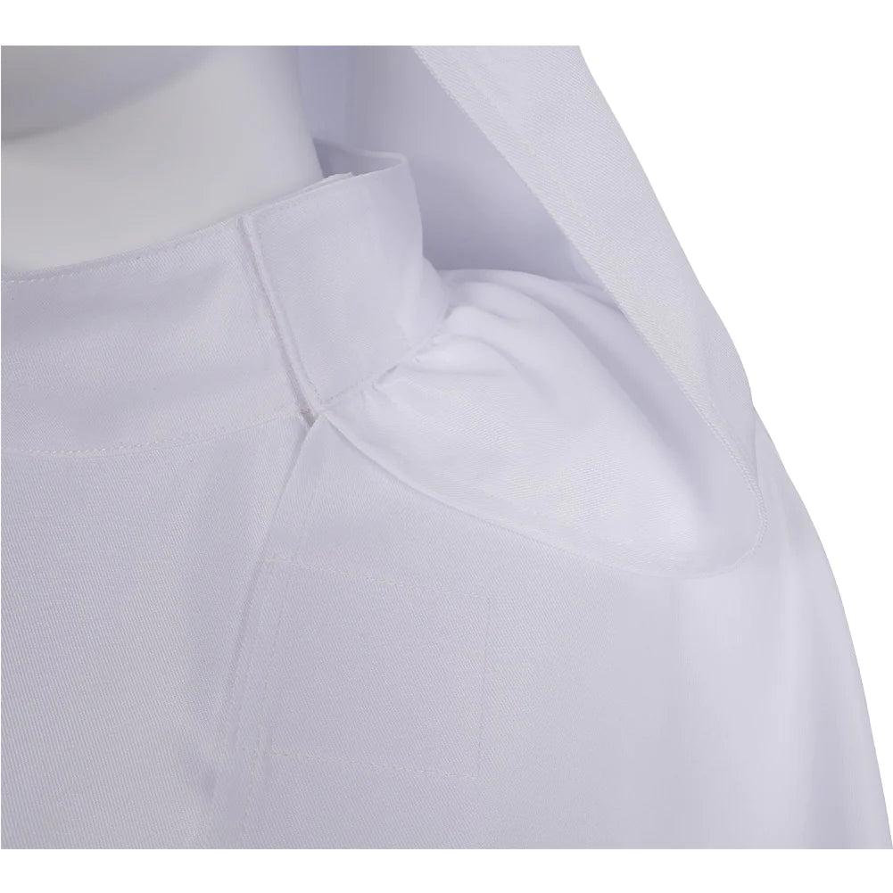 Princess Leia Costume Woman White Hooded Long Dress Movie Leia Organa Cosplay Outfit Set