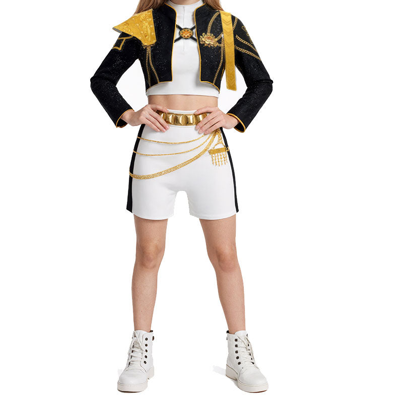 Black Kpop Rumi Costumes for Halloween Party Dress Up
