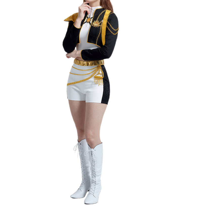 Black Kpop Rumi Costumes for Halloween Party Dress Up