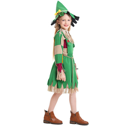 Scarecrow Costume For Girls Party Scarecrow Cosplay Dress Up Outfit