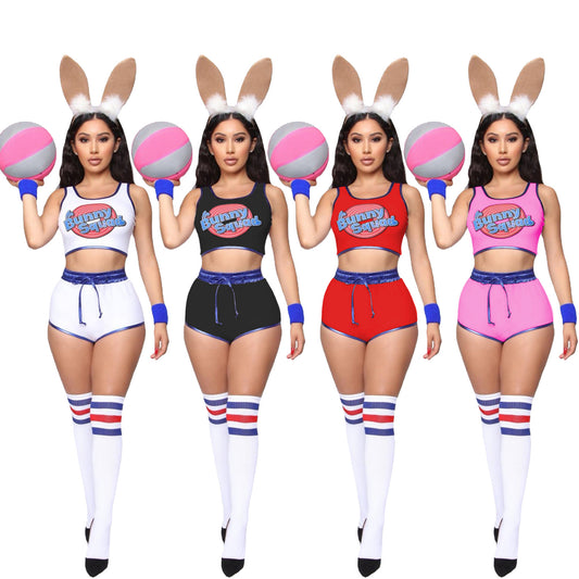 Sexy lady Bunny Costume Lola #10 Cosplay Basketball Jersey [4 Color Options]