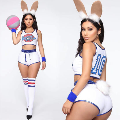 Sexy lady Bunny Costume Lola #10 Cosplay Basketball Jersey [4 Color Options]