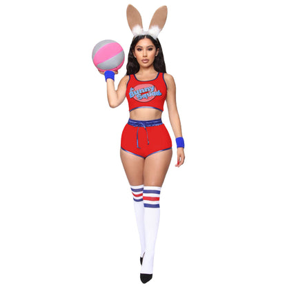 Sexy lady Bunny Costume Lola #10 Cosplay Basketball Jersey [4 Color Options]