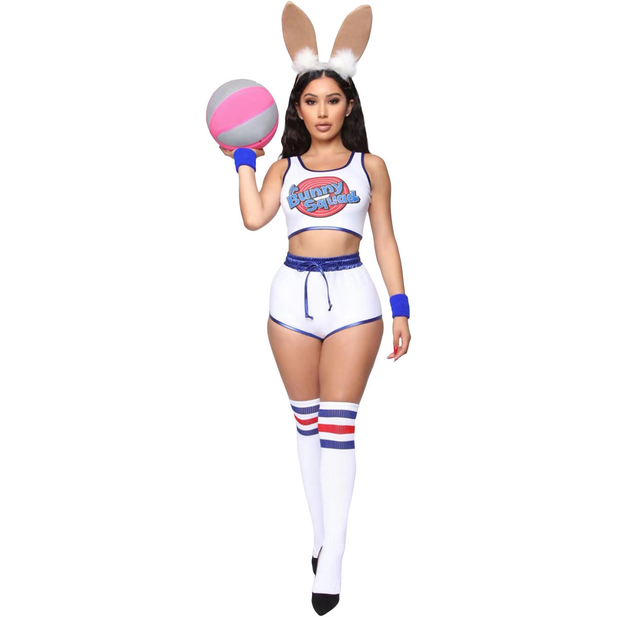 Sexy lady Bunny Costume Lola #10 Cosplay Basketball Jersey [4 Color Options]