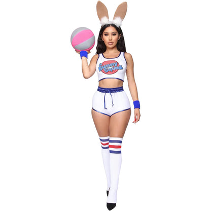 Sexy lady Bunny Costume Lola #10 Cosplay Basketball Jersey [4 Color Options]