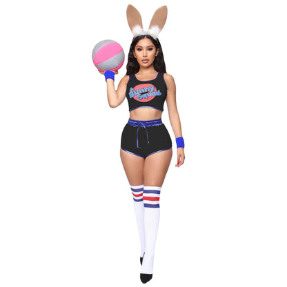 Sexy lady Bunny Costume Lola #10 Cosplay Basketball Jersey [4 Color Options]