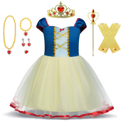 Little Girls Princess Dress Fancy Party Fancy Dress Up Outfit Cosplay Costume