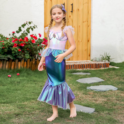 Little Mermaid Costume for Girls Ariel Princess Outfit 2023 Ariel Dress for Kids Dress Up