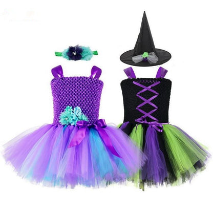 Girl Birthday Party Tutu Costume With Headband Halloween Costume Outfit