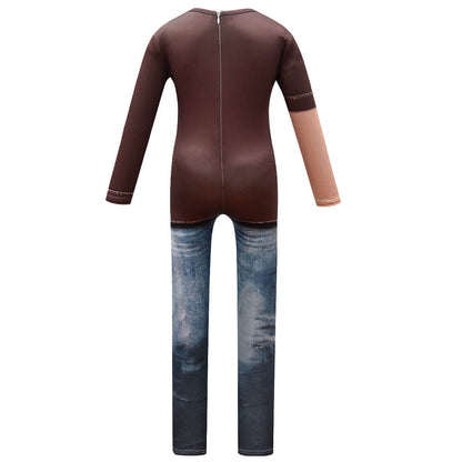 Kids Zombies Costume Zed Cosplay Jumpsuit Boys Fashion Halloween Outfit
