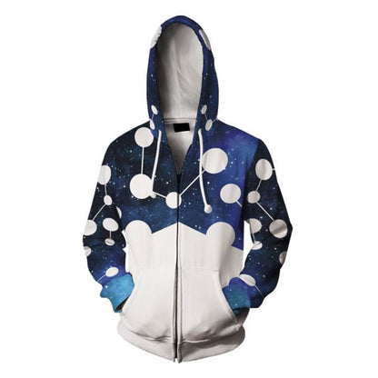 Adult Spot Hoodie Across the Spider-Verse Jonathan Ohnn Zip-up Jacket and T-shirt
