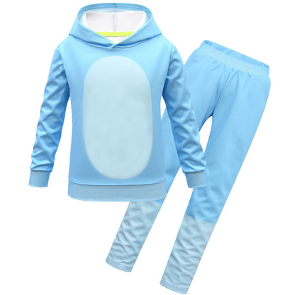 Kids Cartoon Costume Hoddie and Pants 2pcs Full Set Long Sleeve Sweatshirt and Trousers for Boys girls