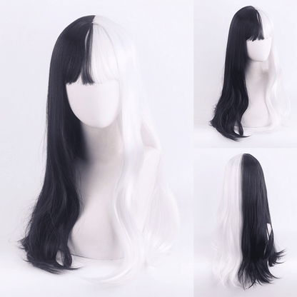 Black and White Wig for Halloween Cosplay
