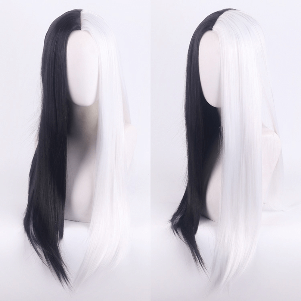 Black and White Wig for Halloween Cosplay