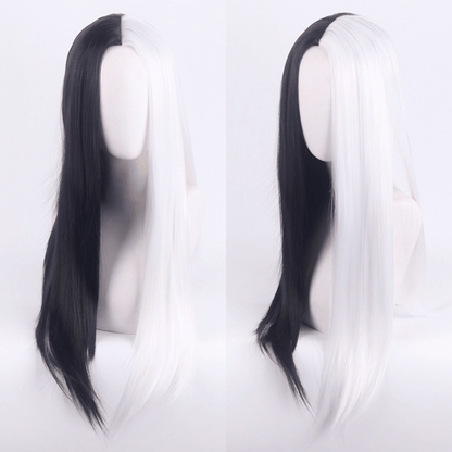 Black and White Wig for Halloween Cosplay
