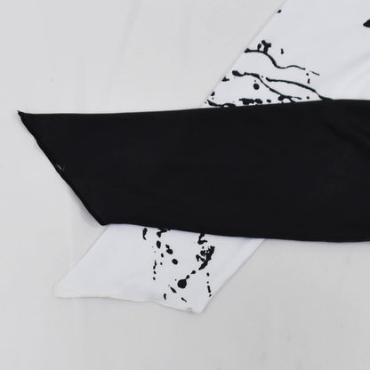 Kids Black and White Costume Cosplay Dress for Halloween Party Masquerade