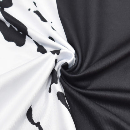 Kids Black and White Costume Cosplay Dress for Halloween Party Masquerade