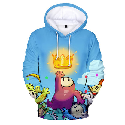 Fall Guys Hoodie Ultimate Knockout Unisex Fall Guys Video Game Sweatshirt Adults/Youth