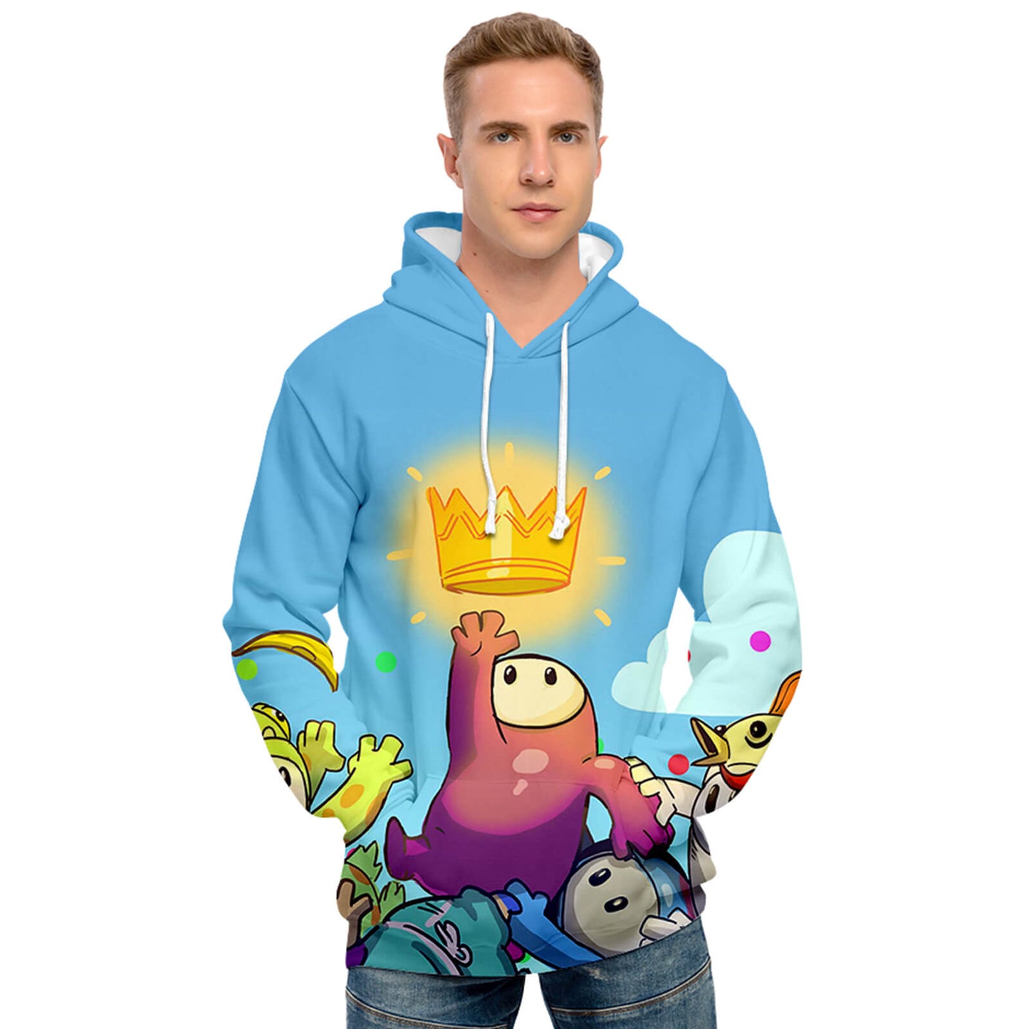 Fall Guys Hoodie Ultimate Knockout Unisex Fall Guys Video Game Sweatshirt Adults/Youth