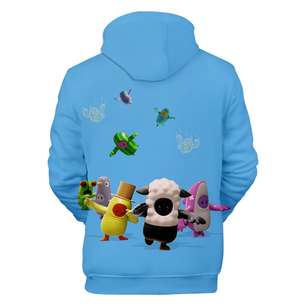 Fall Guys Hoodie Ultimate Knockout Unisex Fall Guys Video Game Sweatshirt Adults/Youth