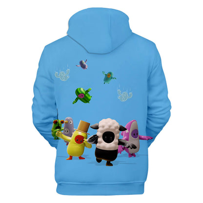 Fall Guys Hoodie Ultimate Knockout Unisex Fall Guys Video Game Sweatshirt Adults/Youth