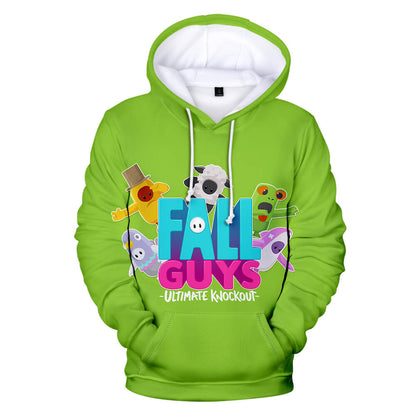 Fall Guys Hoodie Ultimate Knockout Unisex Fall Guys Video Game Sweatshirt Adults/Youth