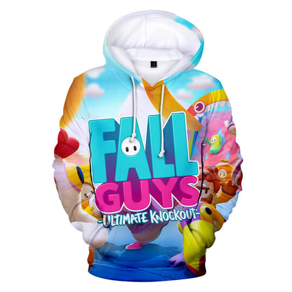Fall Guys Hoodie Ultimate Knockout Unisex Fall Guys Video Game Sweatshirt Adults/Youth