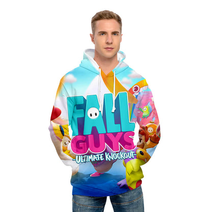 Fall Guys Hoodie Ultimate Knockout Unisex Fall Guys Video Game Sweatshirt Adults/Youth