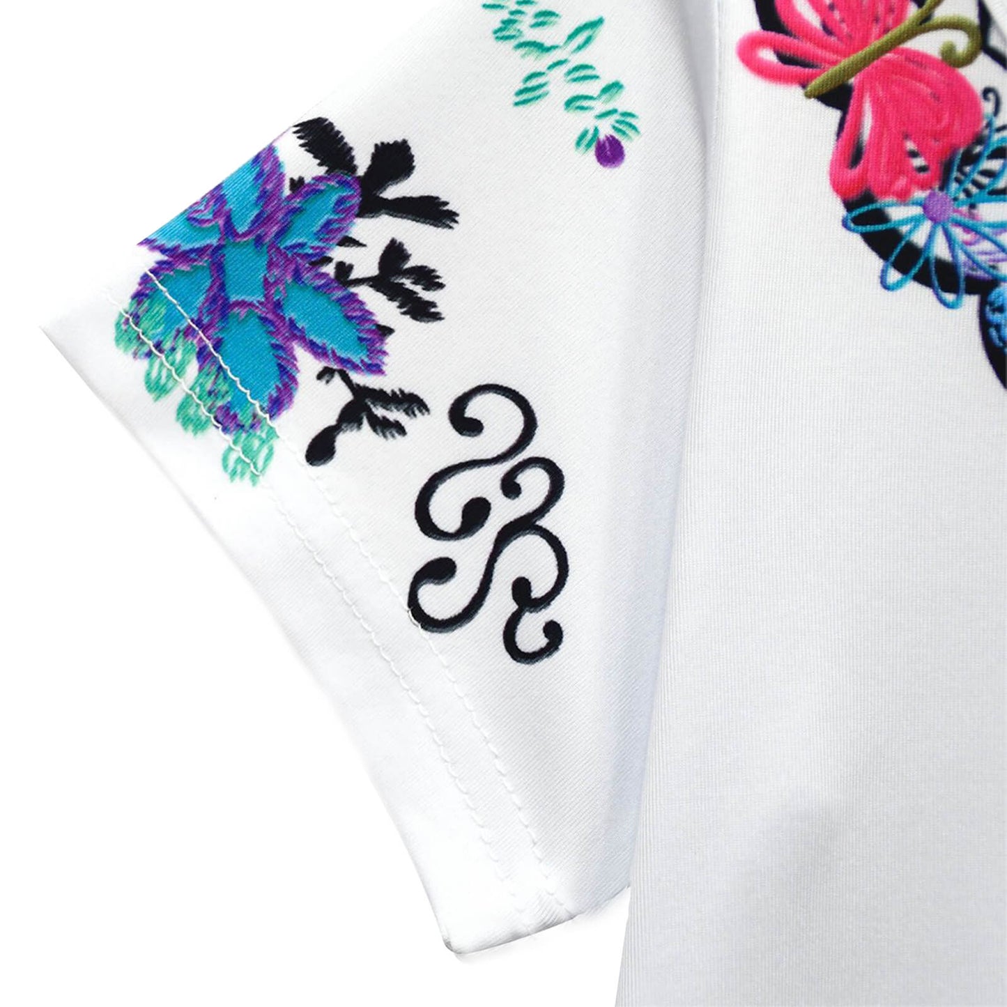 Kids Mirabel Party Costume Girls Cosplay Outfit Short Sleeve Long Teal Skirt with Bag for Age 2 and UP