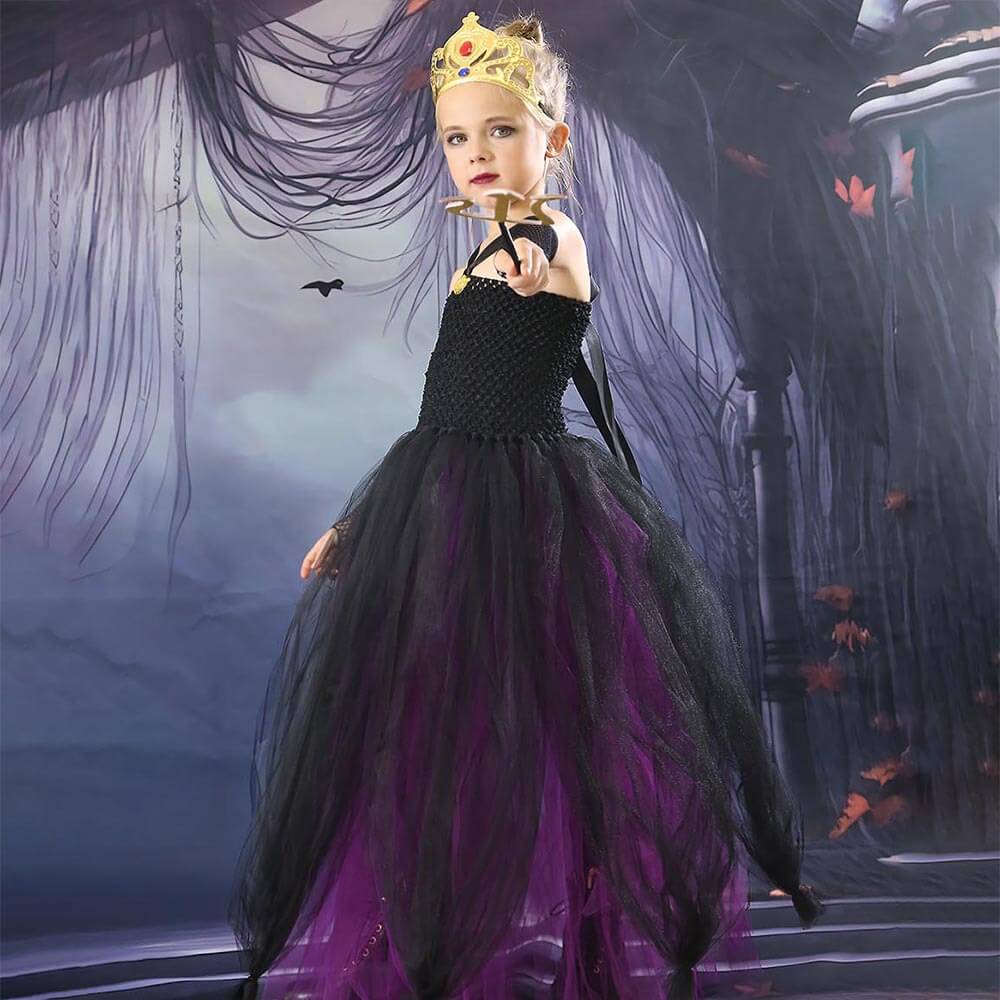 Girls Ursula Costume Little Mermaid Sea Witch Ursula Tutu Dress