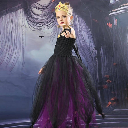 Girls Ursula Costume Little Mermaid Sea Witch Ursula Tutu Dress