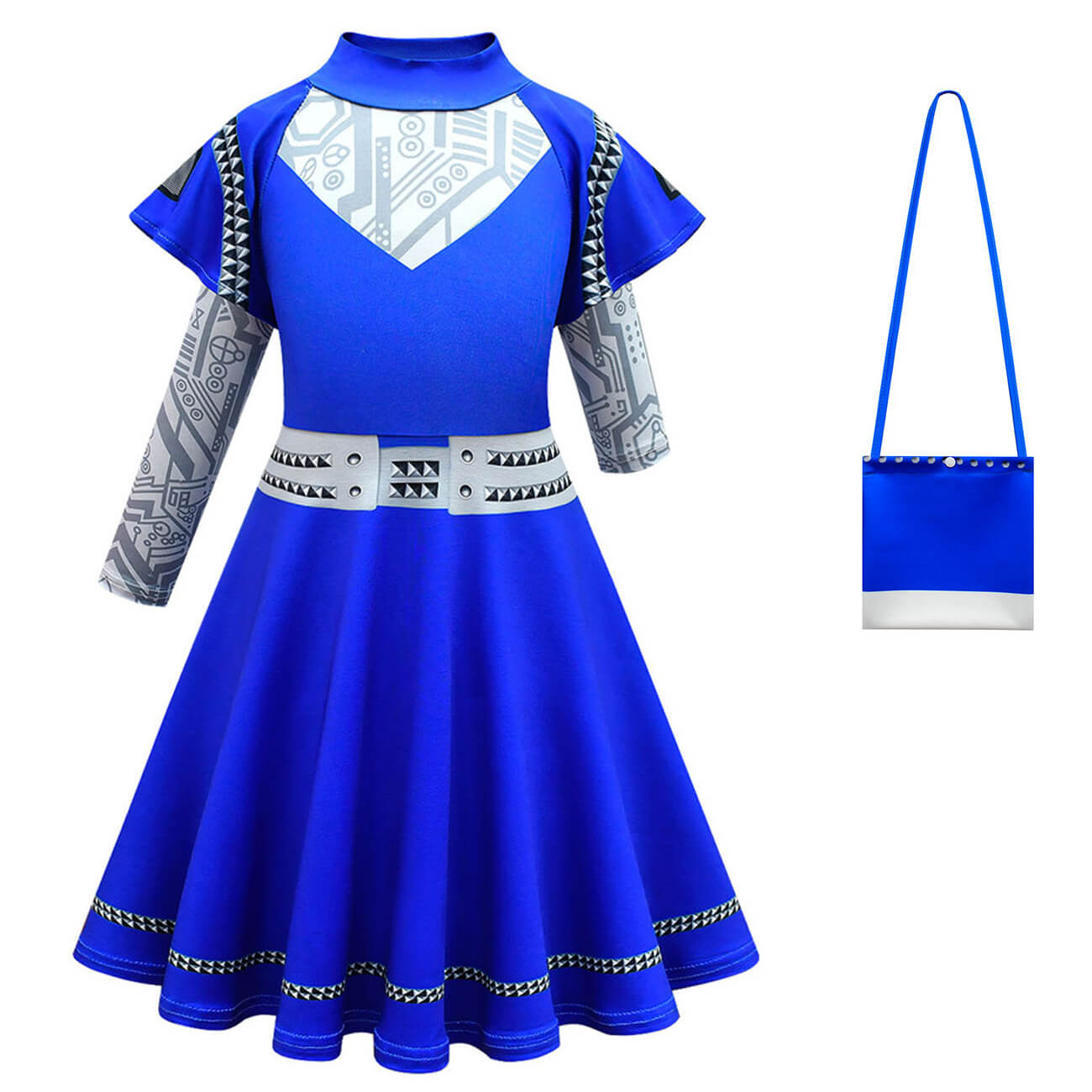 Girls Alien Dress Halloween Costume Alien Dress Bag for Cosplay Carnival