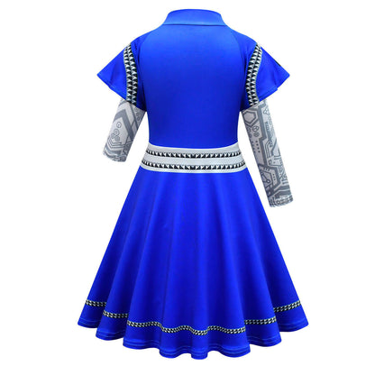 Girls Alien Dress Halloween Costume Alien Dress Bag for Cosplay Carnival