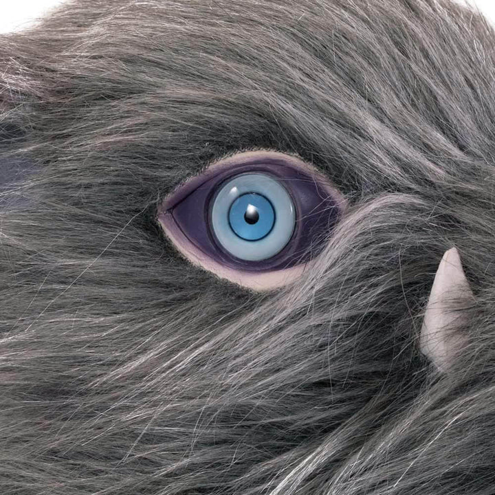 Hashibira Inosuke Cosplay Costume Apron Pants with Plush Skirt