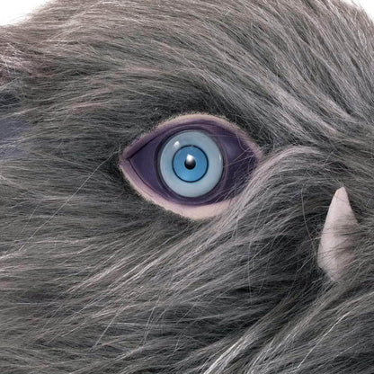 Hashibira Inosuke Cosplay Costume Apron Pants with Plush Skirt