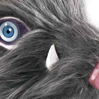 Hashibira Inosuke Cosplay Costume Apron Pants with Plush Skirt