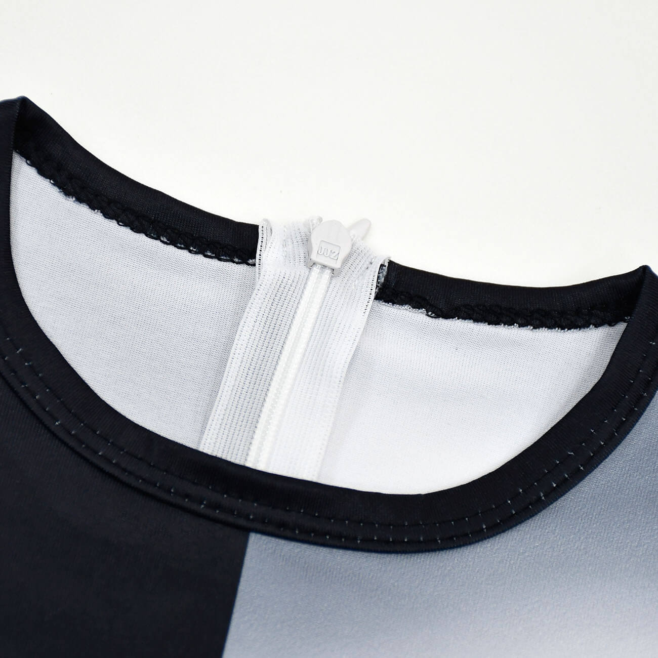 Kids Black and White Costume Halloween Jumpsuit with Cape Cosplay Outfit