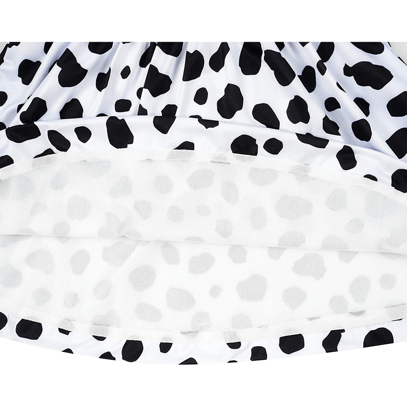 Kids Black and White Dress Fashion Costume For Girls Halloween Cosplay