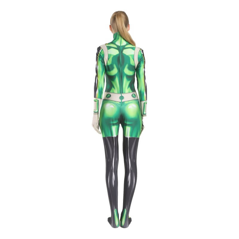 Tsuyu Asui Costume Froppy Cosplay Costume Green Jumpsuit Party Carnival Halloween Costume