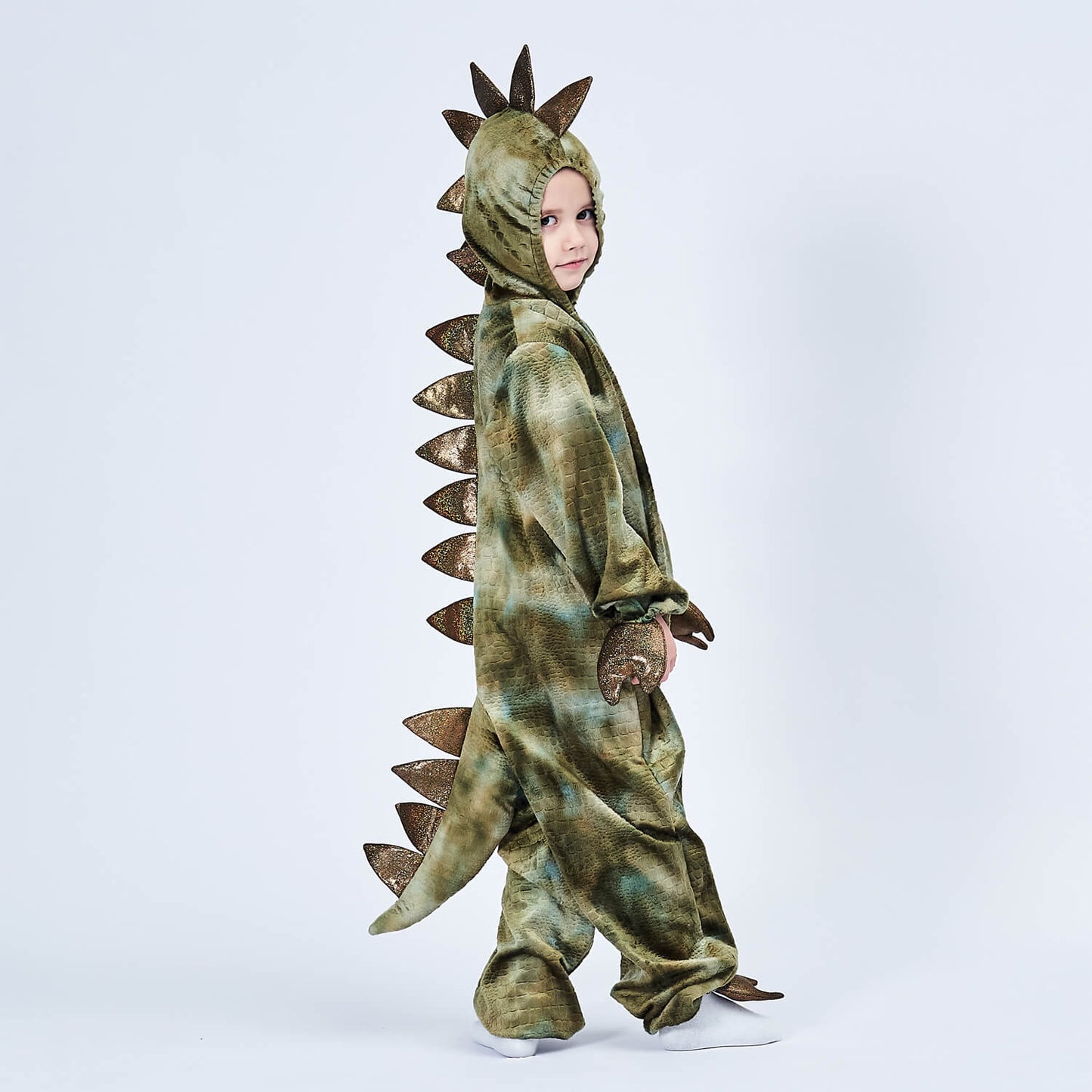 Kids Dinosaur Costume Halloween Monster Cosplay Dress Up for Boys Girls