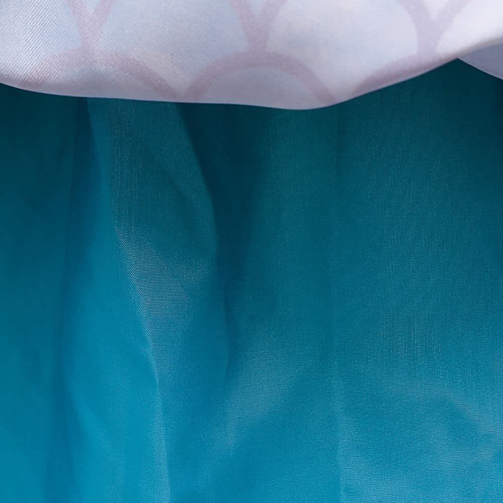 Kids Mermaid Dress Princess Ariel Cosplay Costume Summer Party Fairy Costume 3-11 Years