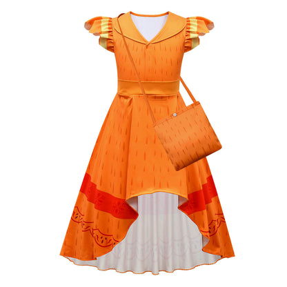 Kids Pepa Madrigal Dress High Low Fashion Princess Dress Cosplay Costume Halloween Outfits for Girls