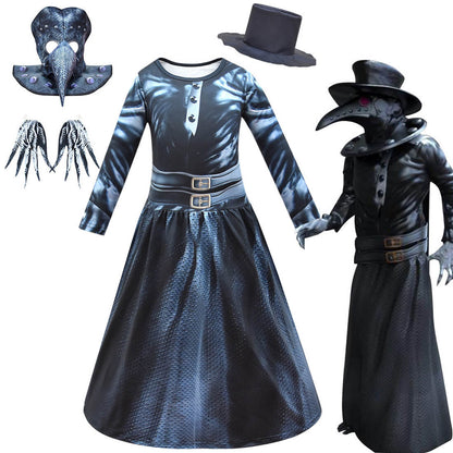 Kids Plague Doctor Costume Halloween Carnival Cosplay Costume
