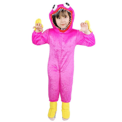 Kids Poppy Playtime Cosplay Outfit Huggy Wuggy Costume Plush Party Clothes Set