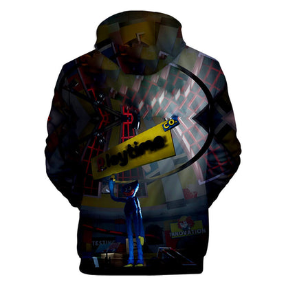 Fashion Poppy Playtime Hoodie Casual Hooded Sweatshirts Pullover