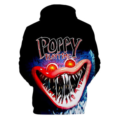 Fashion Poppy Playtime Hoodie Casual Hooded Sweatshirts Pullover