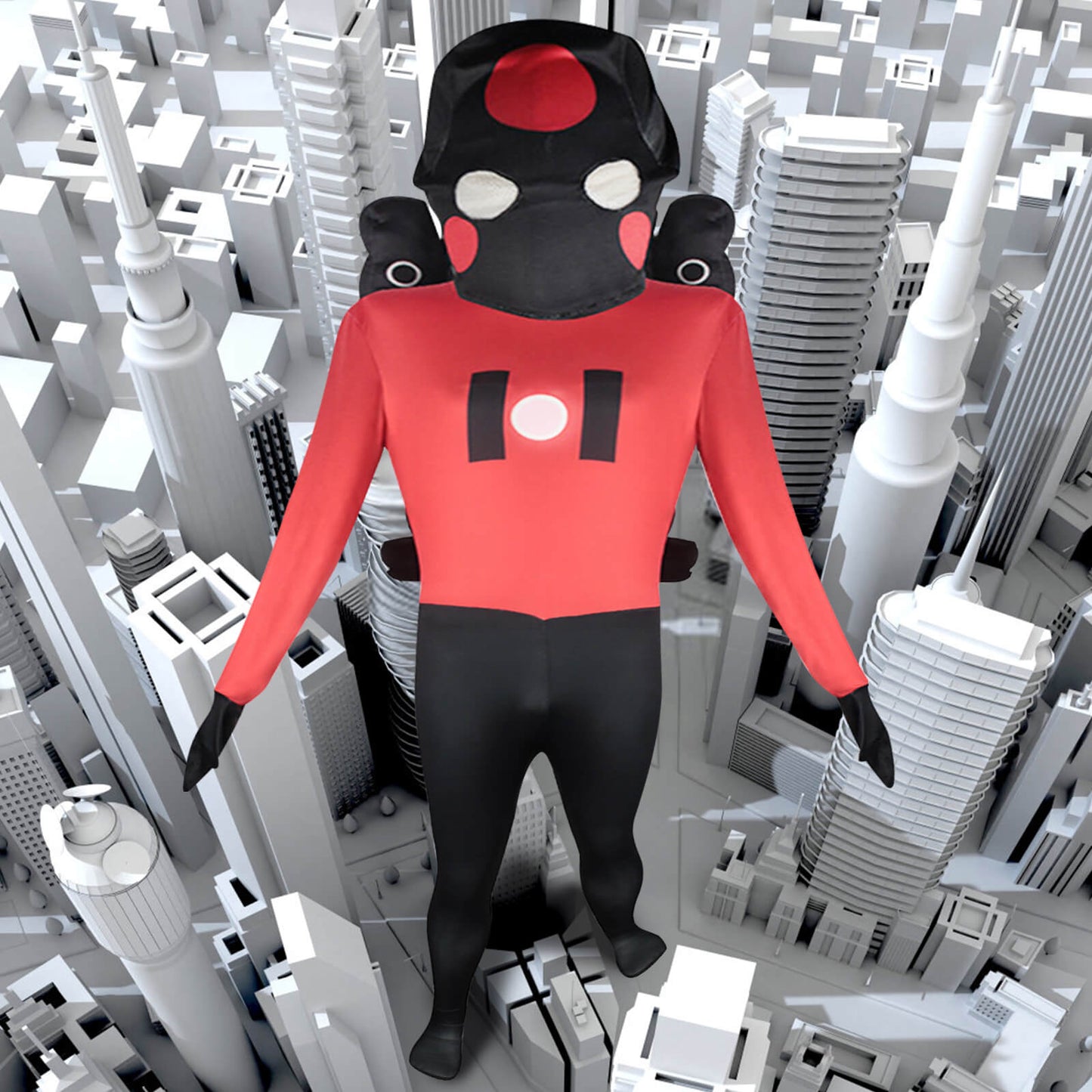 Skibidi Toilet Costume Titan Speakerman Jumpsuit and Helmet Suit Halloween Cosplay Outfit