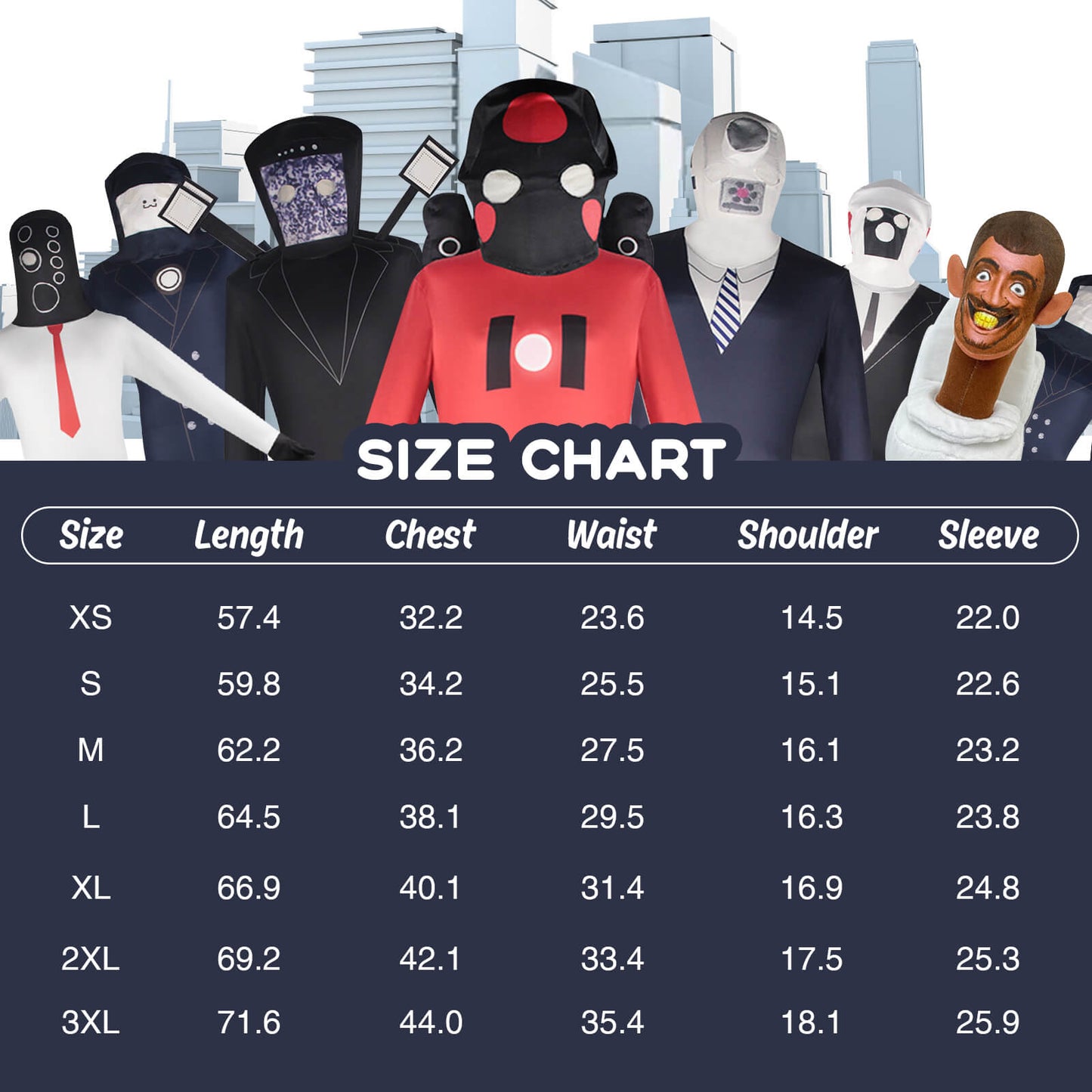 Skibidi Toilet Costume Titan Speakerman Jumpsuit and Helmet Suit Halloween Cosplay Outfit