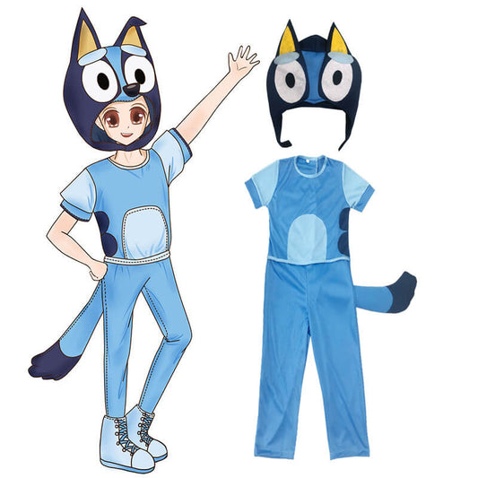Kids Costume Jumpsuit Cartoon Mask Full Set for Boys Girls Halloween Cosplay
