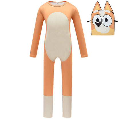 Kids Costume Jumpsuit Cartoon Mask Full Set for Boys Girls Halloween Cosplay